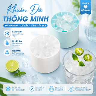 khay đá hình trụ làm đá tại nhà mùa hè khuôn đá silicone cấp thực phẩm mềm dẻo không dính dễ lấy đá một lần đầy ly đá nhỏ có nắp vệ sinh 3màu xanh trắng vàng ngẫu nhiên mua nhiều lợi hơn pha đồ uống cocktail cà phê đá văn phòng gia đình tiệc tùng cắm trại