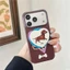 Ốp điện thoại PC materia họa tiết Dachshund cho iPhone 17 Pro max Dachshund