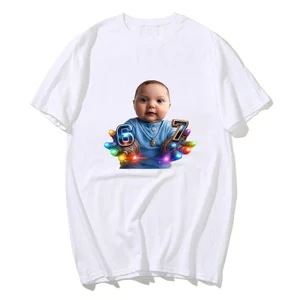 Gloving Niche Baby 67 Sáu Tay Ngộ nghĩnh Ai Baby Meme Áo nam Nữ 100% Cotton Áo Sơ Mi Tay Ngắn