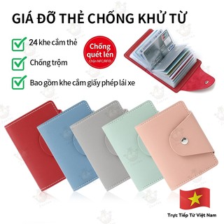 Ví da mini chống RFID, nhỏ gọn chống nước, đựng thẻ, chìa khóa, tiền xu tiện lợi