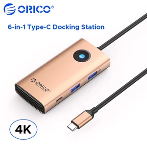 ORICO 6 trong 1 USB C Docking Station 4K HDMI 100W PD Sạc USB3.0 Multiport Hub cho MacBook iPad