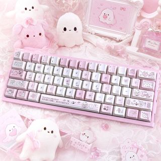 Giấc Ngủ Bên Tỏa Sáng Qua Keycaps PBT Dye-sub Cherry Profile Keycap Tùy Chỉnh Keycaps Tương Thích Với Cherry Gateron MX Switches