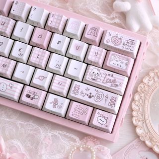 Giấc Ngủ Bên Tỏa Sáng Qua Keycaps PBT Dye-sub Cherry Profile Keycap Tùy Chỉnh Keycaps Tương Thích Với Cherry Gateron MX Switches