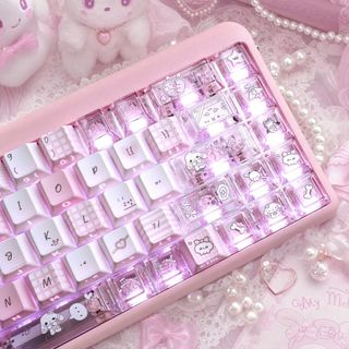 Giấc Ngủ Bên Tỏa Sáng Qua Keycaps PBT Dye-sub Cherry Profile Keycap Tùy Chỉnh Keycaps Tương Thích Với Cherry Gateron MX Switches