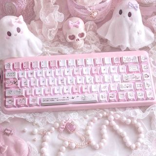Giấc Ngủ Bên Tỏa Sáng Qua Keycaps PBT Dye-sub Cherry Profile Keycap Tùy Chỉnh Keycaps Tương Thích Với Cherry Gateron MX Switches