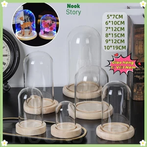 NOOKSTORY Bụi Đèn Cổ Tích Terrarium Để Bàn Terrarium Chai Trong Suốt Bình Thủy Tinh Hoa Hộp Bảo Quản