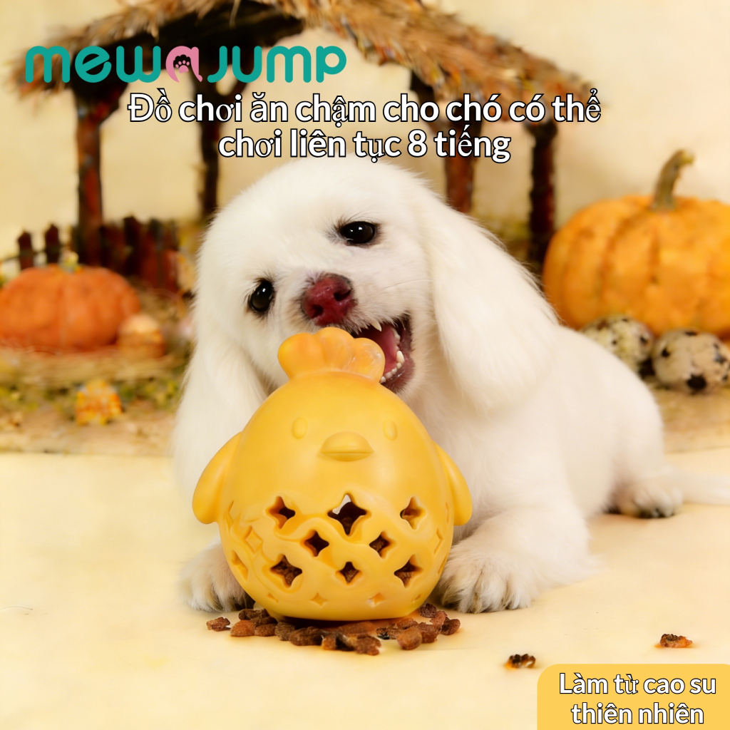 Đồ chơi làm sạch răng và nhai tương tác MewaJump cho thú cưng Cao su tự nhiên an toàn và bền bỉ