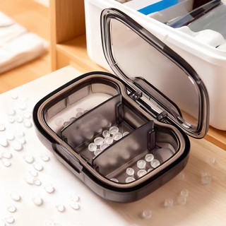 Hộp Mini Di Động Sắp Xếp 3 Lần Một Ngày Ngăn Bỏ Túi Siêu Nhỏ Gọn