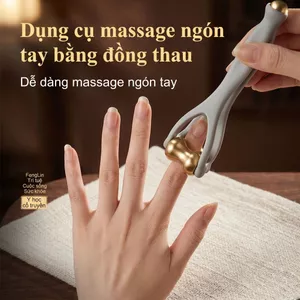 Dụng Cụ Massage Tay Ngón Tay Bằng Đồng Thau, Công Cụ Giảm Đau Nhức Khớp Ngón Tay, Hỗ Trợ Tê Bì Tay, Thư Giãn Cơ Tay, Dụng Cụ Trị Liệu Tại Nhà