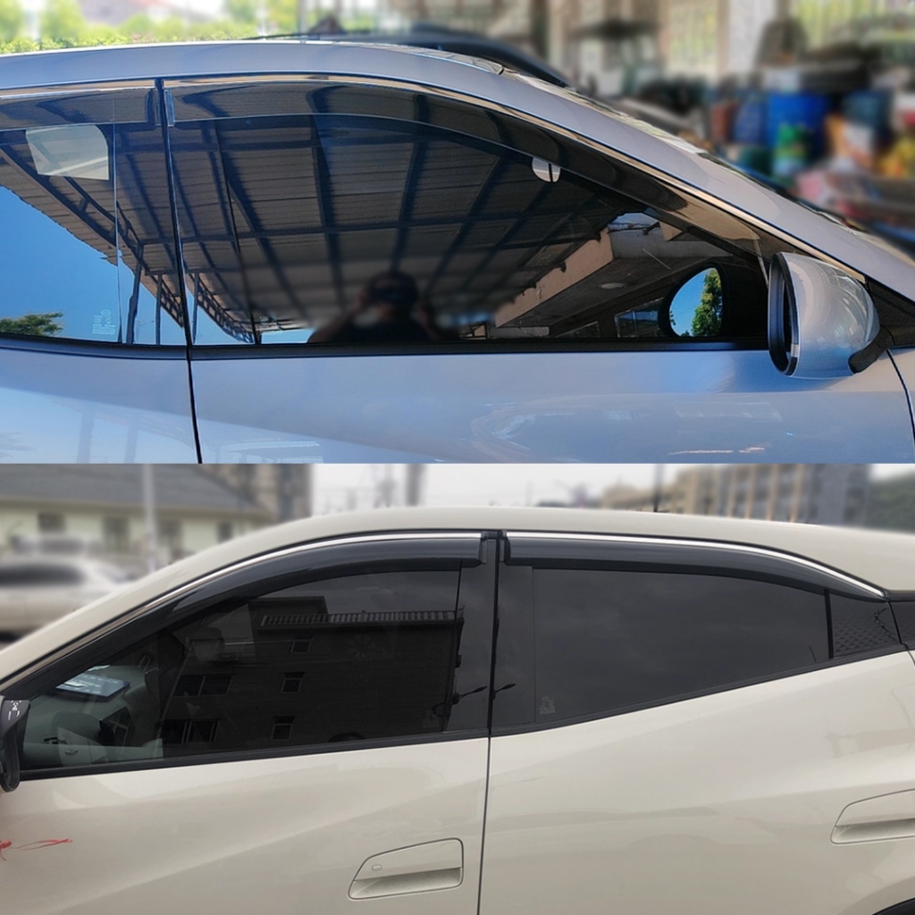 Dành Cho BYD Seagull Atto 1 Cá Heo Mini Lướt 2022 2023 2024 2025 2026 Tấm Che Cửa Sổ 4 Tấm Che Nắng Mưa Kính Chắn Gió Tấm Chắn Gió Thời Tiết Đúc Viền Điều Chỉnh Phụ Kiện