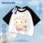 NASA Hello Kitty Thái Lan In hình giới hạn dành cho trẻ em Áo thun Cotton ngắn tay nguyên chất loại A cho bé trai bé gái Mùa hè Áo thun mặc đường phố phong cách mới