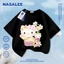NASA Hello Kitty Thái Lan In hình giới hạn dành cho trẻ em Áo thun Cotton ngắn tay nguyên chất loại A cho bé trai bé gái Mùa hè Áo thun mặc đường phố phong cách mới