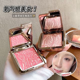 Kakashow Phấn má hồng đá cẩm thạch Bột mềm siêu mịn Bột lâu trôi tự nhiên Trang điểm hàng ngày Hàn Quốc Mỹ phẩm má hồng NO.C713