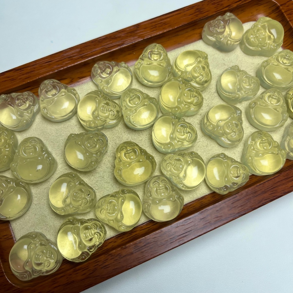 Ưu đãi đặc biệt Sản phẩm mới Nồi Citrine tự nhiên Phụ kiện Phật bụng có thể được sử dụng làm phụ kiện vòng tay có thể được sử dụng làm phụ kiện mặt dây chuyền Lỗ mặt dây chuyền