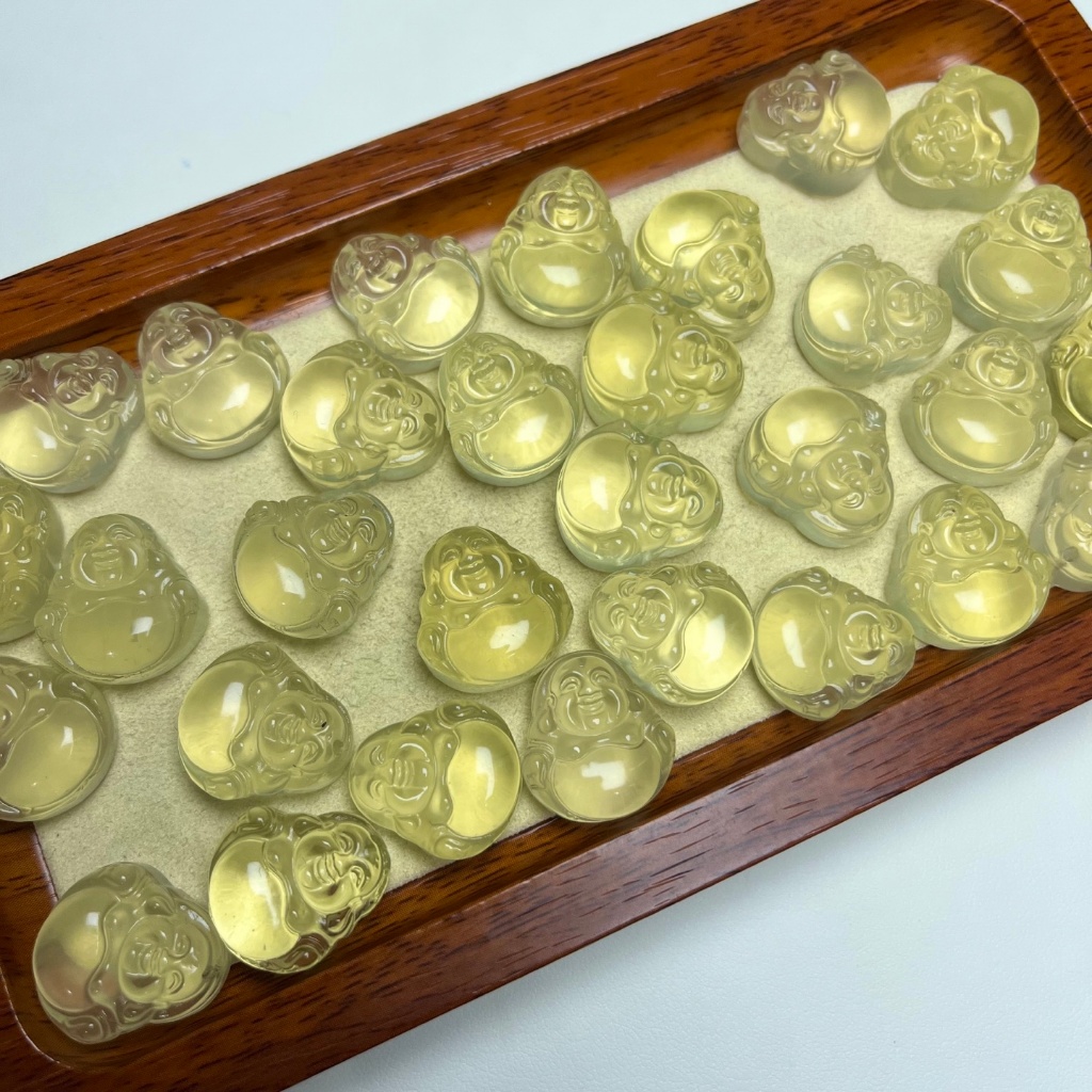 Ưu đãi đặc biệt Sản phẩm mới Nồi Citrine tự nhiên Phụ kiện Phật bụng có thể được sử dụng làm phụ kiện vòng tay có thể được sử dụng làm phụ kiện mặt dây chuyền Lỗ mặt dây chuyền