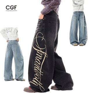 CGF Quần Jean Nam Phong Cách Retro Mỹ, Dáng Rộng Đơn Giản Lấy Cảm Hứng Từ Nhật Bản