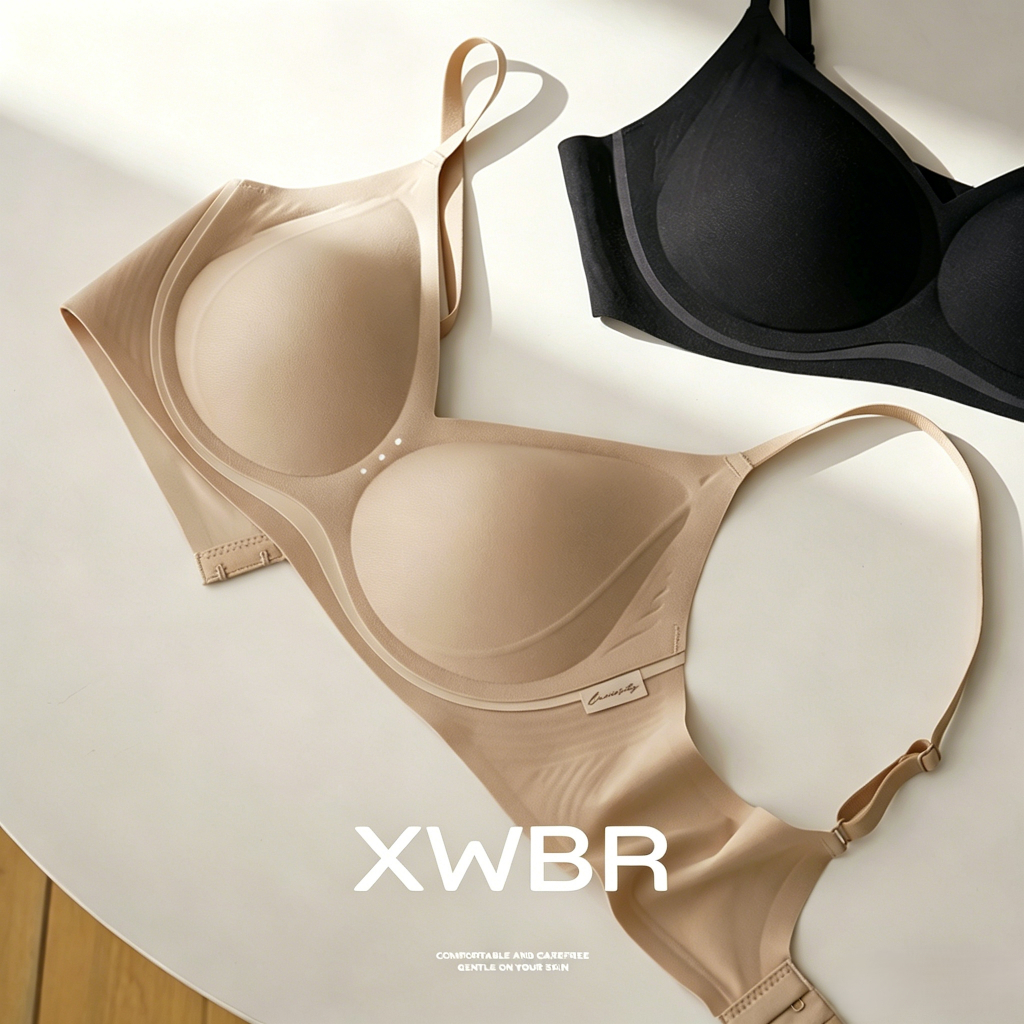 XWBR Áo ngực nữ siêu mỏng mát không gọng không vết, hỗ trợ mềm nâng ngực thoáng khí nhanh khô mùa hè