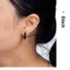 Shuling Vàng Mờ Titan Thép Vòng Bông Tai Cát Unisex Trang Sức