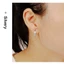 Shuling Vàng Mờ Titan Thép Vòng Bông Tai Cát Unisex Trang Sức