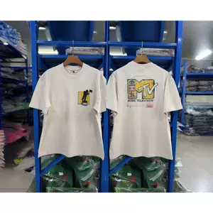 Vintage MTV Graphic Oversized Cotton T-shirt Unisex Casual Streetwear Short Sleeve Tee