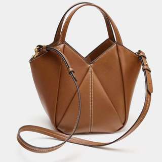 Phụ Nữ Vintage Nâu Origami Hình Học Mini Tote Túi Mềm Giả Da Top Tay Cầm Túi Xách Thường Ngày Nhỏ Cầm Tay Túi