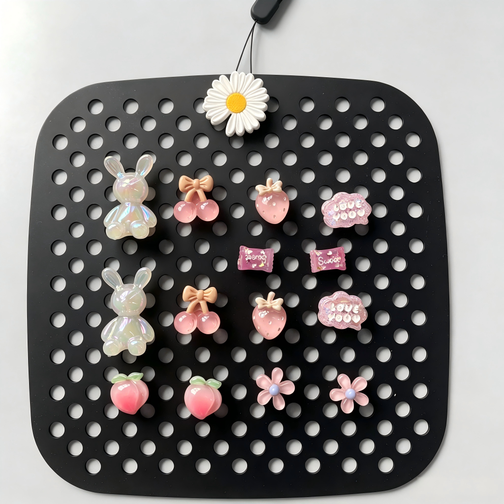 Phụ Nữ Bé Gái Tắc Sandal Giày DIY Quyến Rũ Phong Cách Dễ Thương Thỏ Hồng Mặt Dây Chuyền Nút Lỗ Giày Trang Trí Bộ Phụ Kiện Quà Tặng