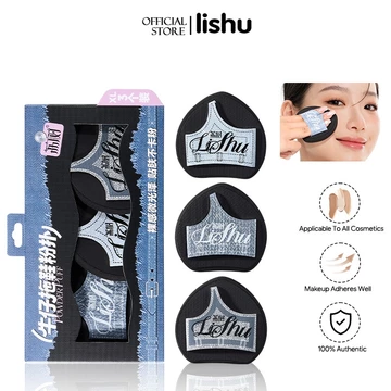Bông Mút Trang Điểm Lishu Siêu Mềm Dễ Tán Kem Nền Mút Phấn Cao Cấp (3 MóN)Bông Mút Trang Điểm Lishu Siêu Mềm - Dễ Tán Kem Nền, Kháng Hút Nền, Cho Lớp Nền Mịn Màng (3 Cái)