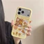 Ốp điện thoại chất liệu Acrylic họa tiết gấu thư giãn cho iPhone 17 Pro Max