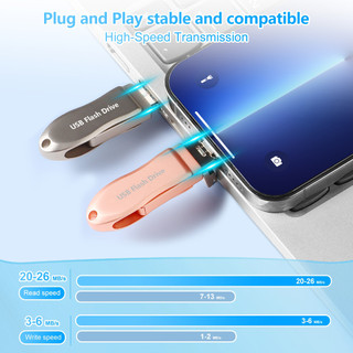 Điện thoại di động Đĩa U Ba trong Một Thích hợp cho Apple Huawei typec Dung lượng lớn USB3.0 Đĩa lưu trữ Flash tốc độ cao 512GB 1TB