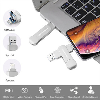 Điện thoại di động u Disk 1TB 2TB usb3.0 Thích hợp cho Apple Android Ổ đĩa Flash đa chức năng Bộ nhớ dữ liệu ngoài