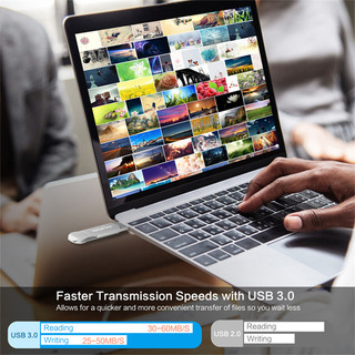Điện thoại di động u Disk 1TB 2TB usb3.0 Thích hợp cho Apple Android Ổ đĩa Flash đa chức năng Bộ nhớ dữ liệu ngoài