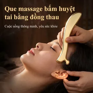 Bảng Bấm Huyệt Tai Thư Giãn Bằng Đồng Thau Cao Cấp, Công Cụ Massage Giảm Đau Đầu, Giảm Căng Thẳng Mệt Mỏi, Hỗ Trợ Ngủ Ngon, Dụng Cụ Chăm Sóc Sức Khỏe Tại Nhà