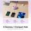 Dây nguồn tròn di động ORICO 2 Ổ cắm EU + 2USB-A + 2Type-C 20W PD Dây nối dài sạc nhanh 1,5M / 3M Du lịch nhỏ gọn Euro Plug Surge Protector