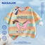 Áo thun Cotton nguyên chất ngắn tay in họa tiết Pony cho trẻ em loại A bé trai bé gái mùa hè phong cách mới mặc dạo phố