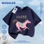 Áo thun Cotton nguyên chất ngắn tay in họa tiết Pony cho trẻ em loại A bé trai bé gái mùa hè phong cách mới mặc dạo phố