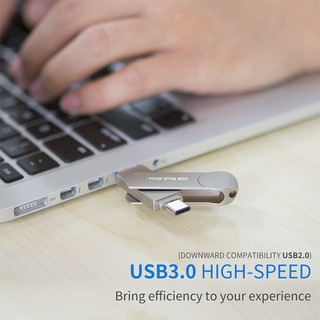 Điện thoại di động u Disk Ba trong Một Thích hợp cho Apple Type-C Dung lượng lớn usb3.0 Đĩa lưu trữ Flash tốc độ cao otg Thẻ nhớ ngoài