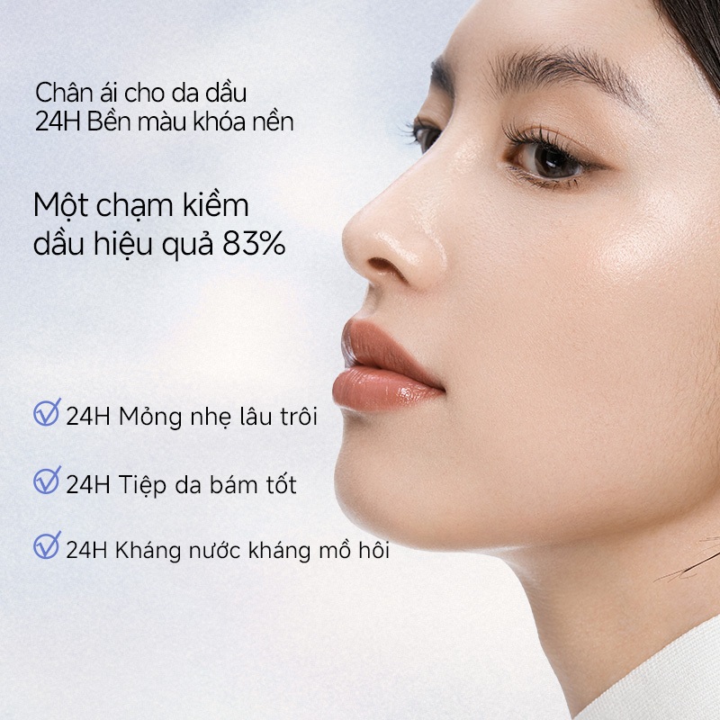 Little Ondine Kem Nền Che Khuyết Điểm Mờ Mịn Quang Học Che khuyết điểm, Kiềm dầu, Lâu trôi, Chống nước, Chống mồ hôi