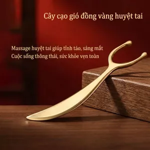 Bảng Bấm Huyệt Tai Bằng Đồng Thau Nguyên Chất, Dụng Cụ Massage Điểm Huyệt Tai, Giảm Đau Đầu, Hỗ Trợ Ngủ Ngon, Dụng Cụ Chăm Sóc Sức Khỏe Toàn Diện