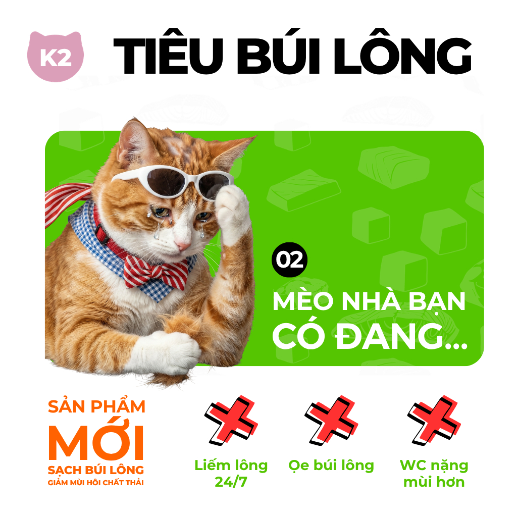 Thức ăn cho mèo KEEPO K2 Gói 50G, giảm rụng lông, kiểm soát mùi hôi chất thải, ăn ngon nhẹ bụng
