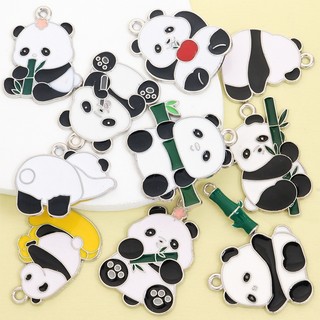 10 Chiếc Dễ Thương Gấu Trúc & Tre Series Nhỏ Giọt Dầu Hợp Kim Quyến Rũ Vòng Cổ Phong Cách Trung Hoa Vòng Tay Bông Tai Móc Khóa Mặt Dây Hoạt Hình DIY - Quà Lưu Niệm Văn Hóa Và Sáng Tạo Cho Gia Đình & Bạn Bè