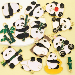 10 Chiếc Dễ Thương Gấu Trúc & Tre Series Nhỏ Giọt Dầu Hợp Kim Quyến Rũ Vòng Cổ Phong Cách Trung Hoa Vòng Tay Bông Tai Móc Khóa Mặt Dây Hoạt Hình DIY - Quà Lưu Niệm Văn Hóa Và Sáng Tạo Cho Gia Đình & Bạn Bè