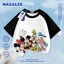 NASA Disney Family In hình trẻ em ngắn tay Cotton nguyên chất loại A cho bé trai bé gái mùa hè Áo thun mặc đường phố phong cách mới