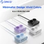 Dải nguồn EU 6 trong 1 ORICO 2500W | Ổ cắm 2AC + 2USB-A + 2USB-C PD15.5W Sạc nhanh Máy tính để bàn Mini Dây nối dài cáp 1.6M Ổ cắm cắm di động