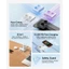 Dải nguồn EU 6 trong 1 ORICO 2500W | Ổ cắm 2AC + 2USB-A + 2USB-C PD15.5W Sạc nhanh Máy tính để bàn Mini Dây nối dài cáp 1.6M Ổ cắm cắm di động