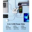 Dải nguồn EU 6 trong 1 ORICO 2500W | Ổ cắm 2AC + 2USB-A + 2USB-C PD15.5W Sạc nhanh Máy tính để bàn Mini Dây nối dài cáp 1.6M Ổ cắm cắm di động