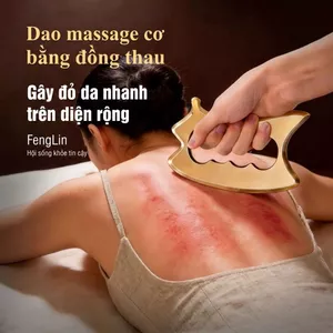 IASTM (筋膜刀) Dụng Cụ Cạo Gió Bấm Huyệt Bằng Đồng Thau Nguyên Chất, Dụng Cụ Massage Cơ Sâu, Thông Kinh Lạc, Hỗ Trợ Giảm Đau, Thư Giãn Toàn Thân Cho Gia Đình