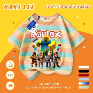 [Giao hàng trong ngày] Áo thun Cotton trắng nguyên chất thoáng khí cho trẻ em NASA Phim hoạt hình Phong cách Pixel Nhân vật trò chơi In hình hợp thời trang Bé trai 3-16 tuổi Bé gái tay ngắn thông thường