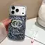 Đường viền gợn sóng / Ống kính có vỏ cứng đính kim cương tương thích cho iPhone 13 pro max 14 pro max 15 pro max 16 pro max 17 pro max