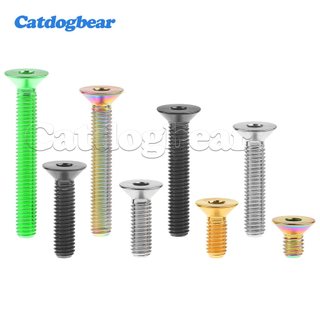 Vít chìm lục giác Catdogbear Titan Bolt M6 với nhiều chiều dài từ 10 đến 45mm, phù hợp cho các bộ phận và nắp xe đạp