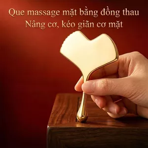 Dụng Cụ Mát Xa Toàn Thân Bằng Đồng Thau Nguyên Chất, Công Cụ Cạo Gió + Bấm Huyệt Đa Năng, Thư Giãn Cơ Thể Toàn Diện, Dụng Cụ Chăm Sóc Sức Khỏe Gia Đình